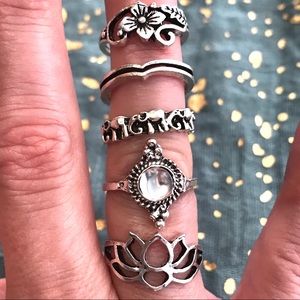 5 piece Ring Set